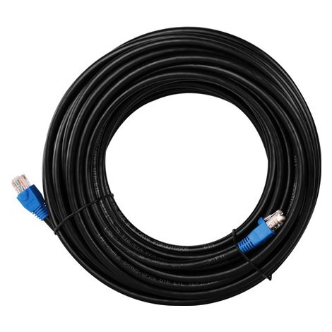 Goobay | CAT 6 Outdoor-patch cable U/UTP | 94389 | 10 m | Black | Prewired, unshielded LAN cable with RJ45 plugs for connecting - 2
